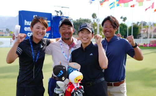 渋野日向子プロと藤倉法隆トレーナー